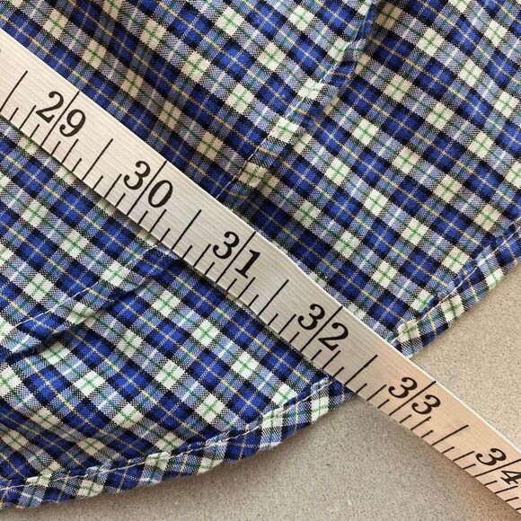 Tommy Hilfiger 100% Cotton Plaid Check Button Long Sleeve Classic Fit Shirt XXL - Picture 10 of 10